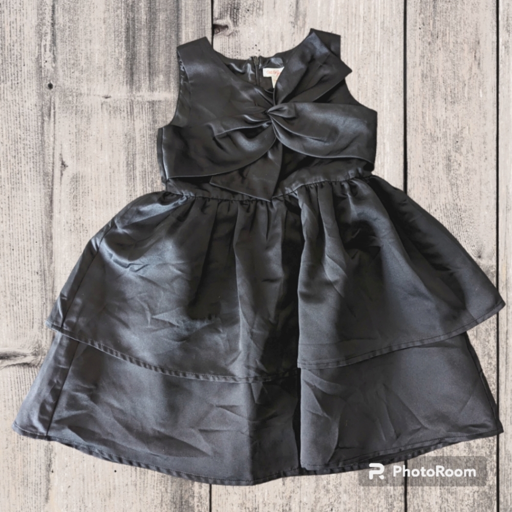 Black Formal Dress with Front Bow, Cat and Jack, Size 6/6x